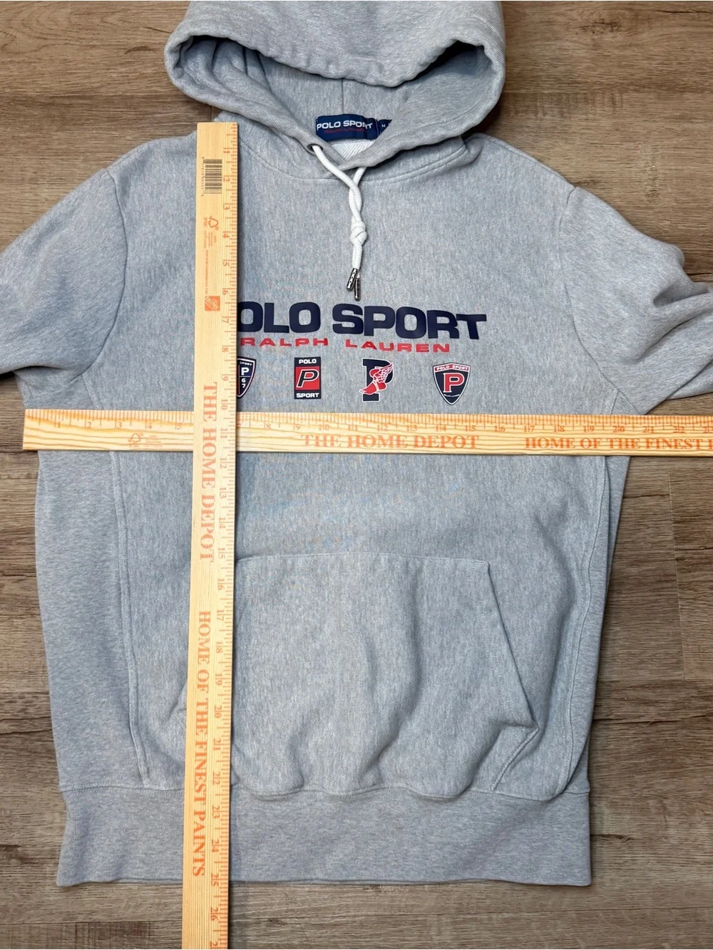 Polo Ralph Lauren Sport Hoodie Sweatshirt P Wing Crest Shield Logos Medium Mens